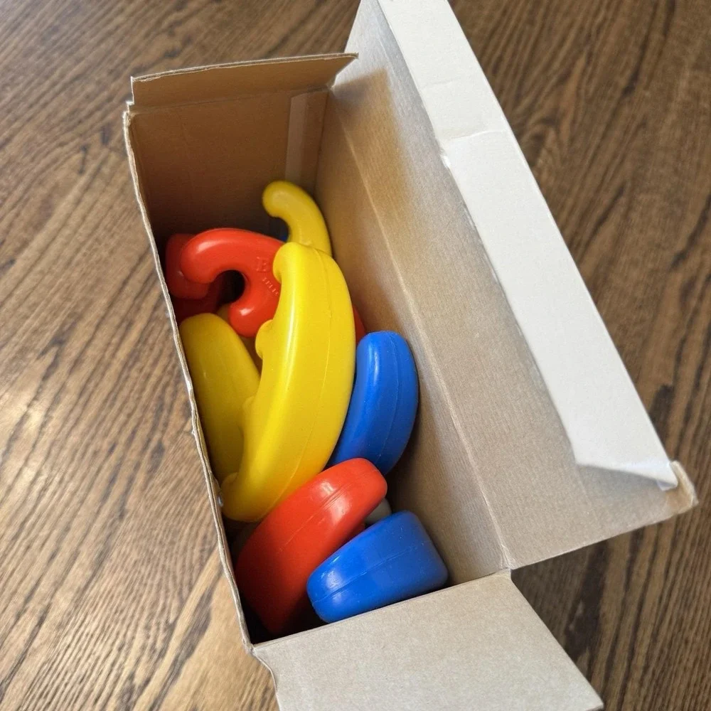 Vintage Toys Build-A-Ball Baby Colorful Infant Toy - With Box -‎ Complete